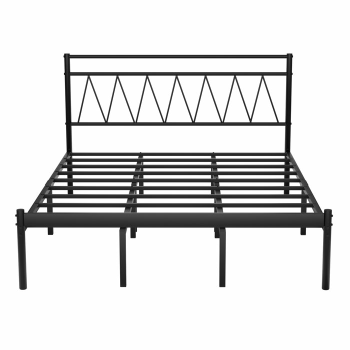 Ebern Designs Nicketa 39.2" Metal Platform Bed with Central Bed Support